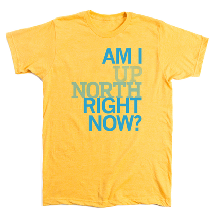 Up North: Am I Up North Right Now? Shirt