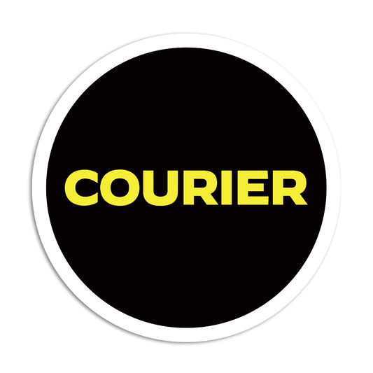 Courier Circle Sticker
