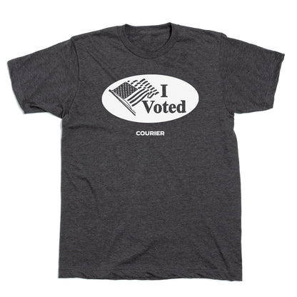 Courier: I Voted Sticker Shirt