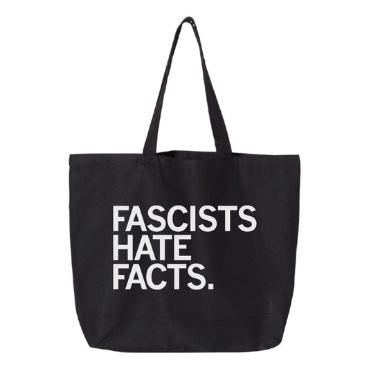 Courier: Fascists Hate Facts Tote Bag